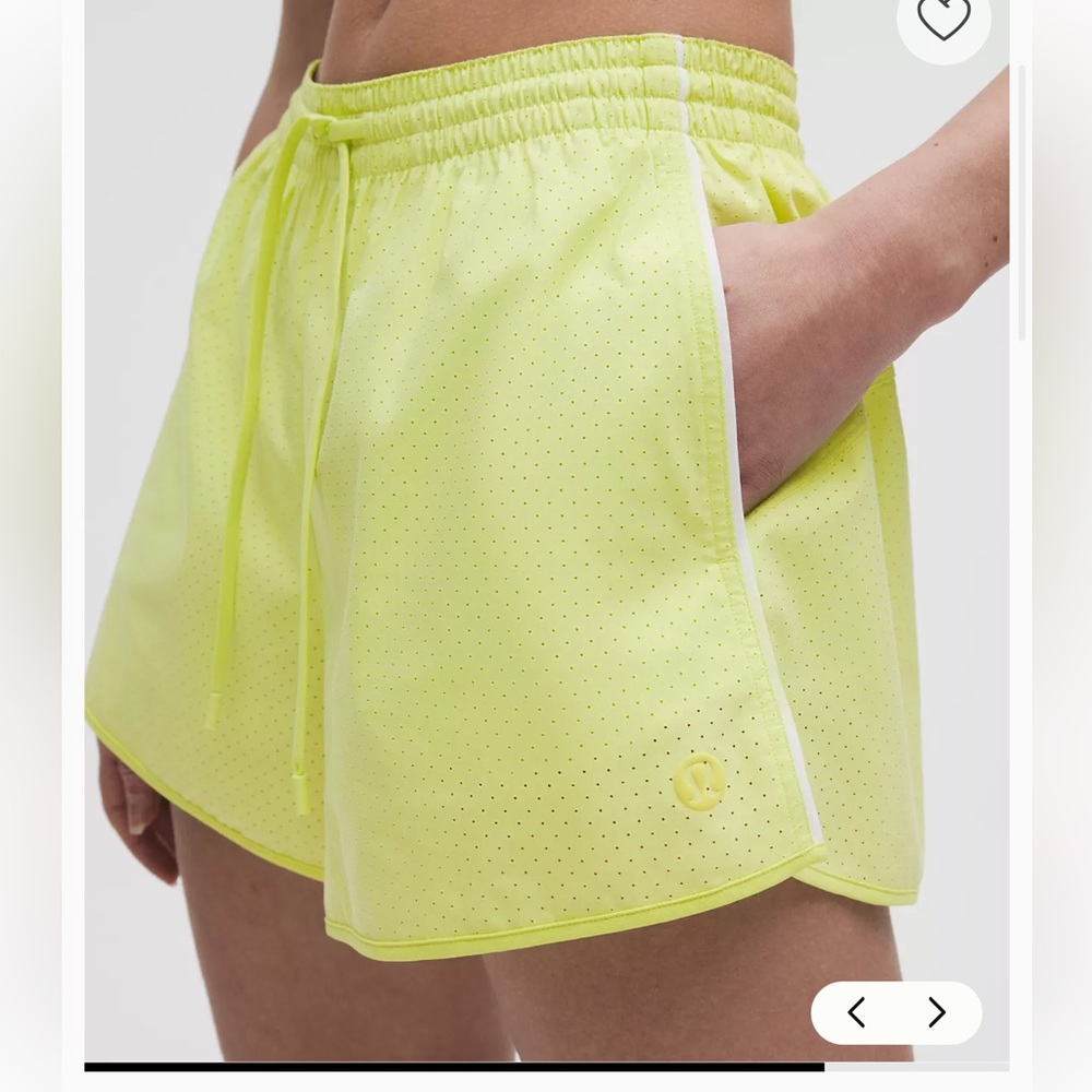 Lululemon Court Rival High-Rise Short 3" Perforated Sour Grape/White NWT SZ 6